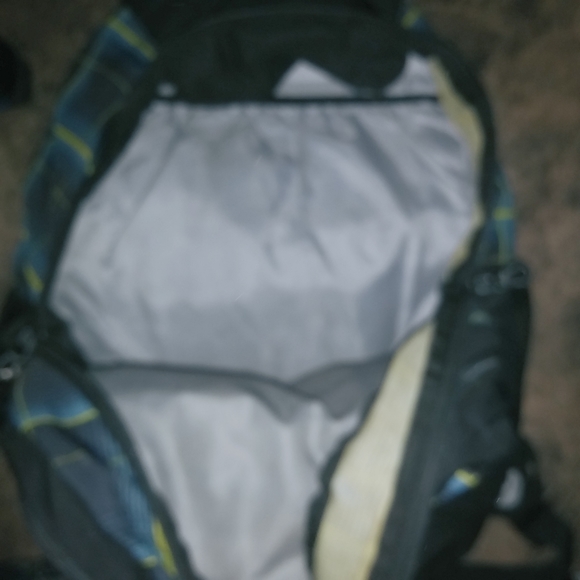 Adidas Black Green Plaid Large Backpack - Picture 8 of 11